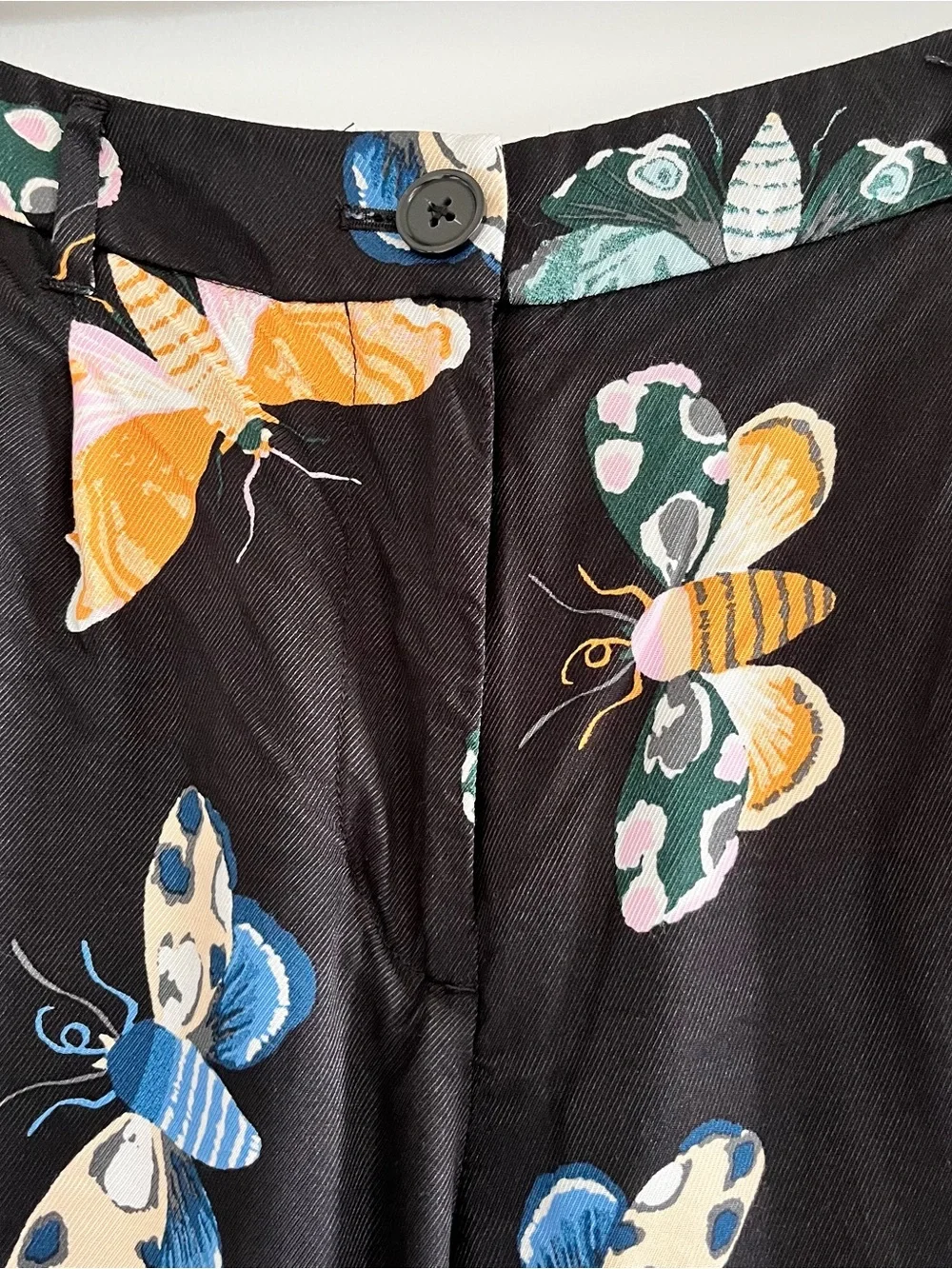 Anthropologie Sarah Gordon x Maeve Butterfly Print Trousers